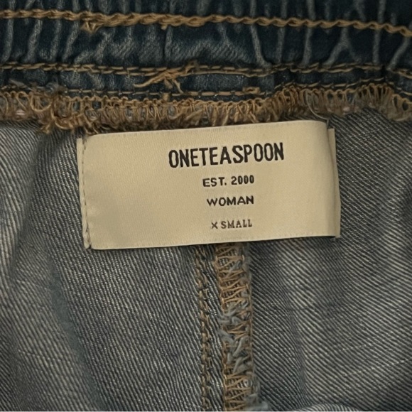 OneTeaspoon Split Seam Harem Jeans, light wash,  Size XS - Picture 2 of 11